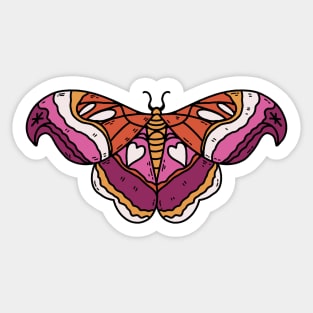 lesbian moth Sticker